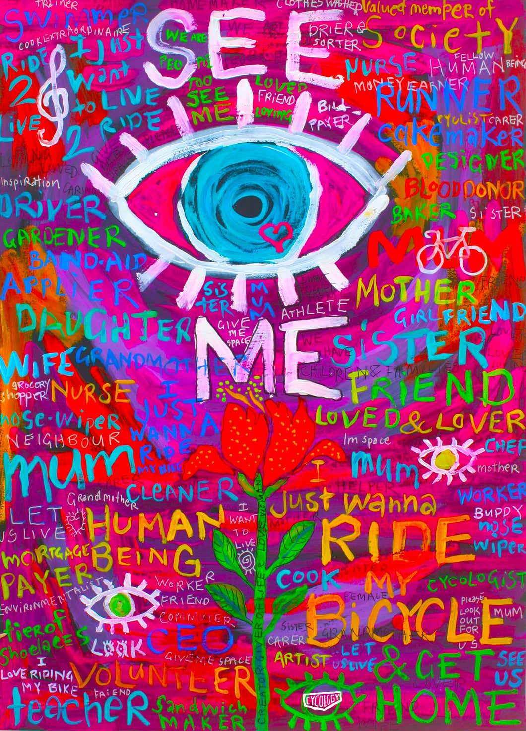 SEE ME WOMAN - (A3 PRINT)